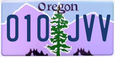 OR license plate 010JVV