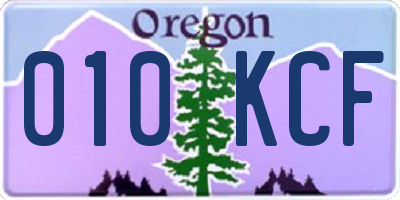 OR license plate 010KCF