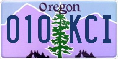 OR license plate 010KCI