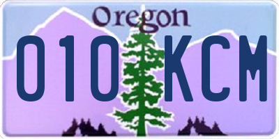 OR license plate 010KCM