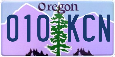 OR license plate 010KCN