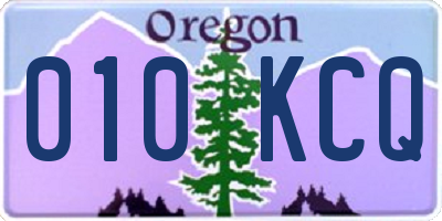 OR license plate 010KCQ