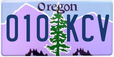 OR license plate 010KCV