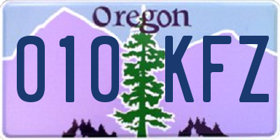 OR license plate 010KFZ