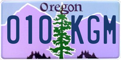 OR license plate 010KGM
