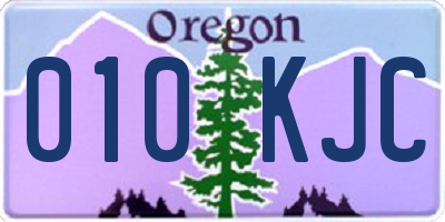 OR license plate 010KJC