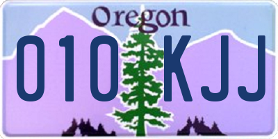 OR license plate 010KJJ