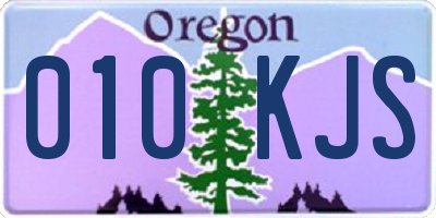 OR license plate 010KJS