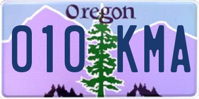 OR license plate 010KMA
