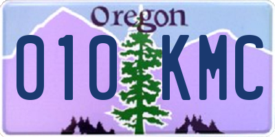 OR license plate 010KMC