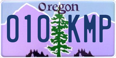 OR license plate 010KMP