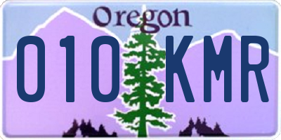 OR license plate 010KMR