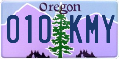 OR license plate 010KMY