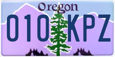 OR license plate 010KPZ