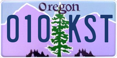 OR license plate 010KST
