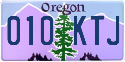 OR license plate 010KTJ