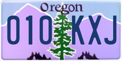 OR license plate 010KXJ