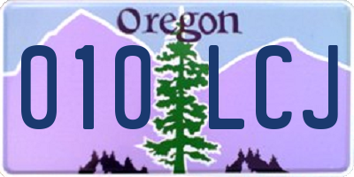 OR license plate 010LCJ