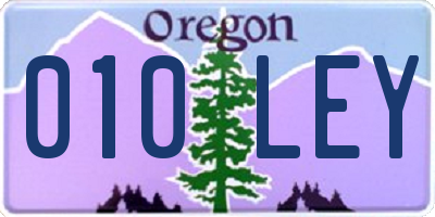 OR license plate 010LEY