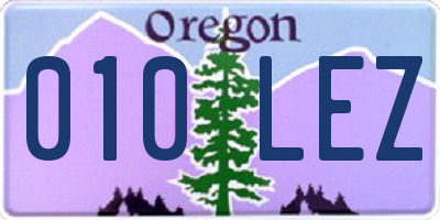 OR license plate 010LEZ