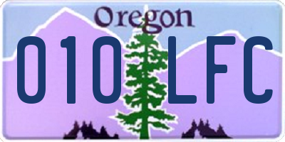 OR license plate 010LFC