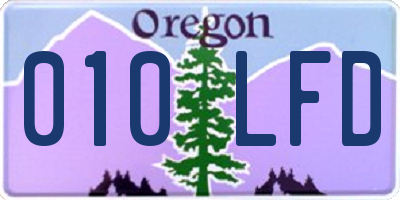 OR license plate 010LFD