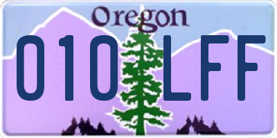 OR license plate 010LFF