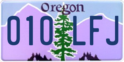 OR license plate 010LFJ