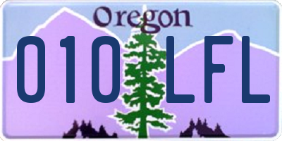 OR license plate 010LFL