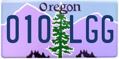OR license plate 010LGG