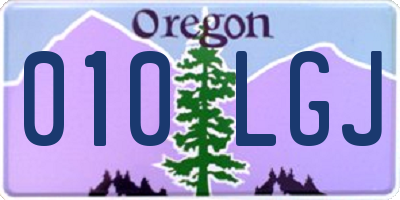 OR license plate 010LGJ