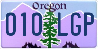 OR license plate 010LGP