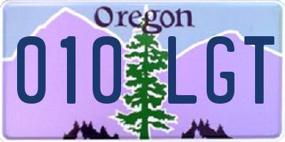OR license plate 010LGT