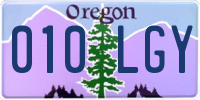 OR license plate 010LGY