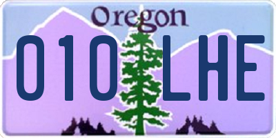 OR license plate 010LHE