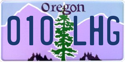 OR license plate 010LHG