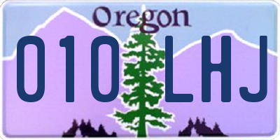 OR license plate 010LHJ