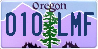 OR license plate 010LMF