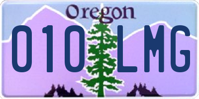 OR license plate 010LMG