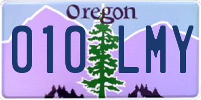 OR license plate 010LMY