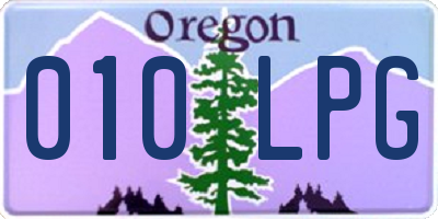 OR license plate 010LPG