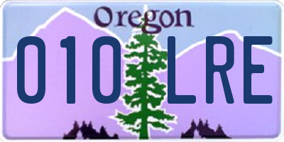 OR license plate 010LRE