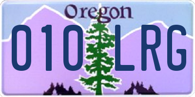 OR license plate 010LRG