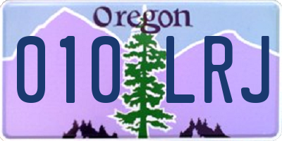 OR license plate 010LRJ