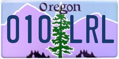 OR license plate 010LRL