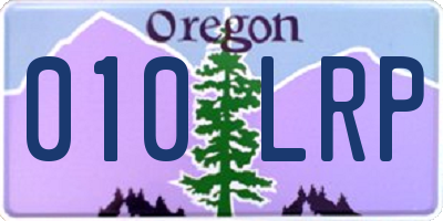 OR license plate 010LRP