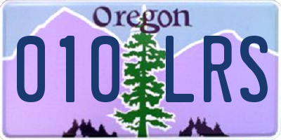 OR license plate 010LRS