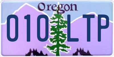 OR license plate 010LTP