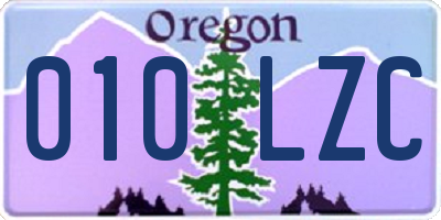 OR license plate 010LZC