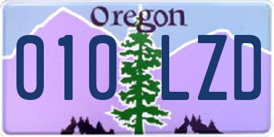 OR license plate 010LZD